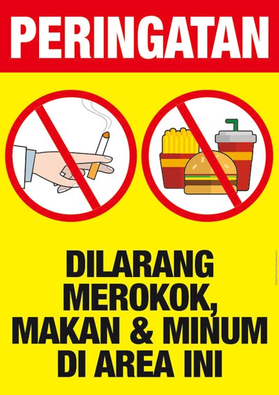 Dilarang Merokok Makan Minum