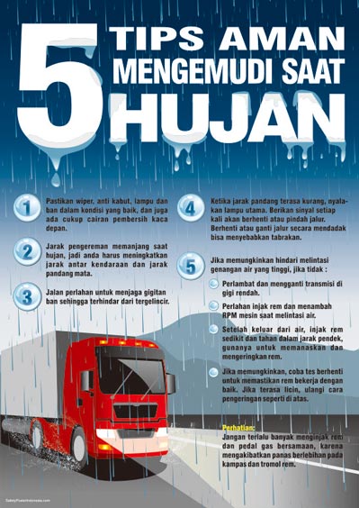 Tips Aman Mengemudi Saat Hujan