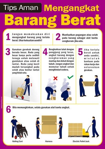 Cara aman mengangkat barang berat